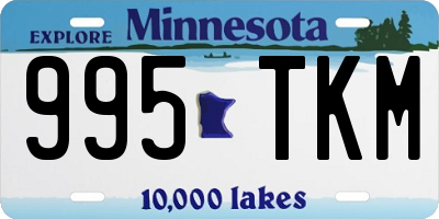 MN license plate 995TKM