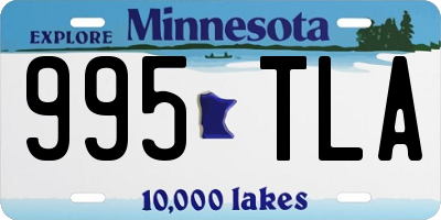 MN license plate 995TLA