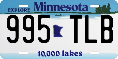 MN license plate 995TLB