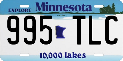 MN license plate 995TLC