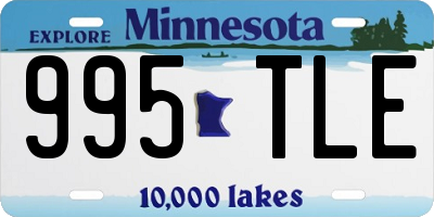 MN license plate 995TLE