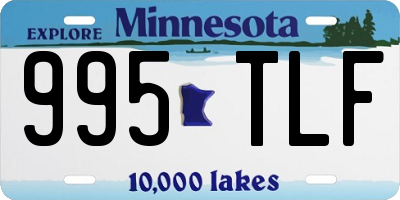 MN license plate 995TLF