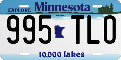 MN license plate 995TLO