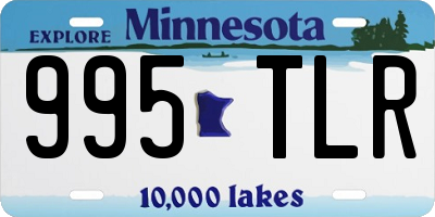 MN license plate 995TLR