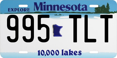 MN license plate 995TLT