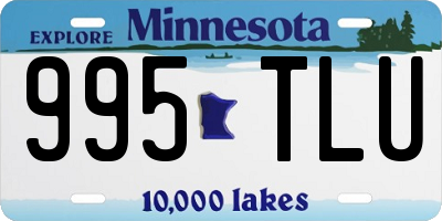 MN license plate 995TLU