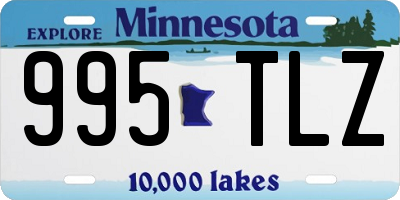 MN license plate 995TLZ