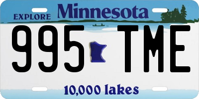 MN license plate 995TME