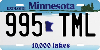 MN license plate 995TML