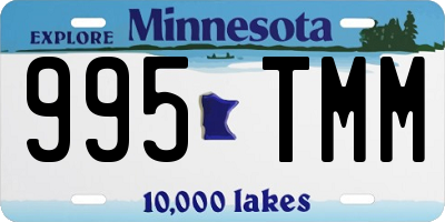 MN license plate 995TMM