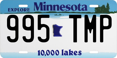 MN license plate 995TMP
