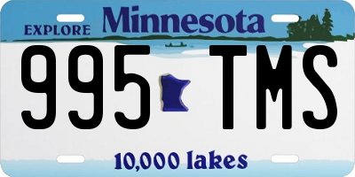 MN license plate 995TMS