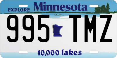 MN license plate 995TMZ