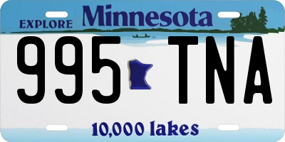 MN license plate 995TNA