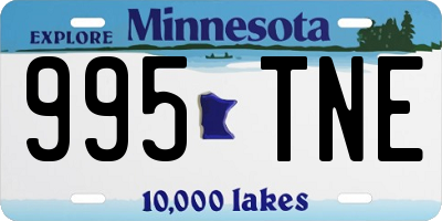 MN license plate 995TNE