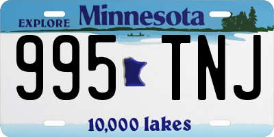 MN license plate 995TNJ