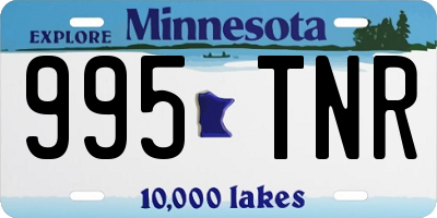 MN license plate 995TNR