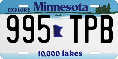 MN license plate 995TPB