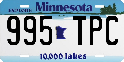 MN license plate 995TPC