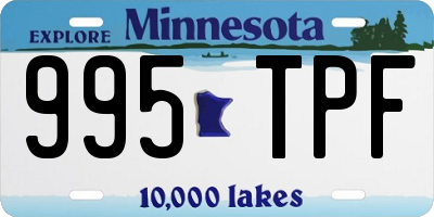 MN license plate 995TPF