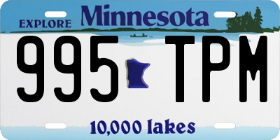 MN license plate 995TPM