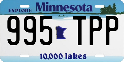 MN license plate 995TPP