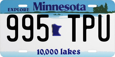 MN license plate 995TPU