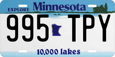 MN license plate 995TPY