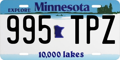 MN license plate 995TPZ