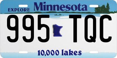 MN license plate 995TQC