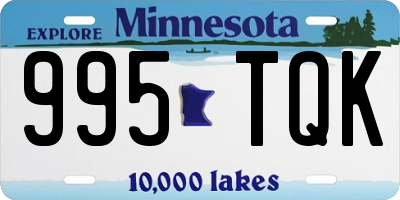 MN license plate 995TQK