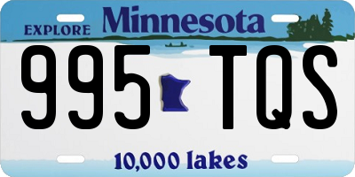 MN license plate 995TQS