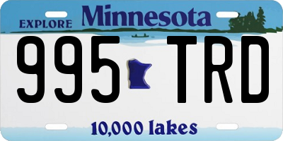 MN license plate 995TRD
