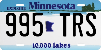 MN license plate 995TRS