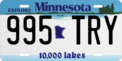 MN license plate 995TRY