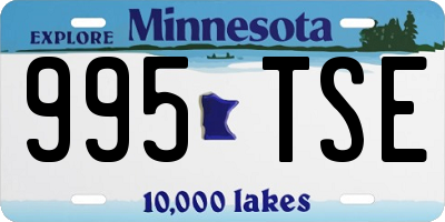 MN license plate 995TSE