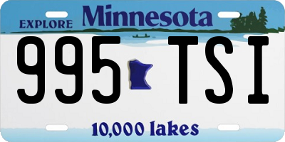 MN license plate 995TSI