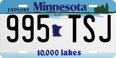 MN license plate 995TSJ