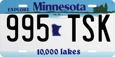 MN license plate 995TSK