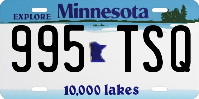 MN license plate 995TSQ