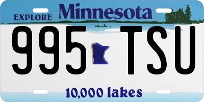 MN license plate 995TSU