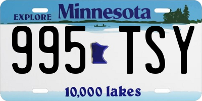 MN license plate 995TSY