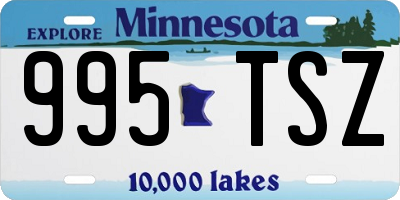 MN license plate 995TSZ