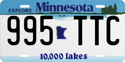 MN license plate 995TTC