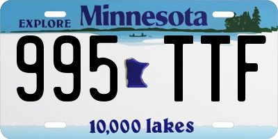 MN license plate 995TTF