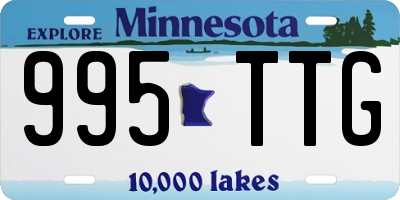 MN license plate 995TTG
