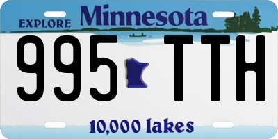 MN license plate 995TTH