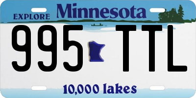 MN license plate 995TTL