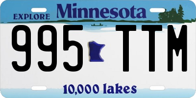MN license plate 995TTM