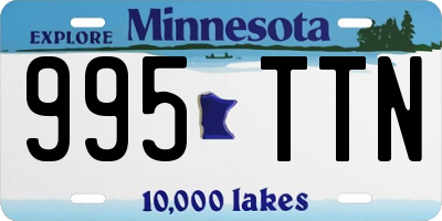 MN license plate 995TTN